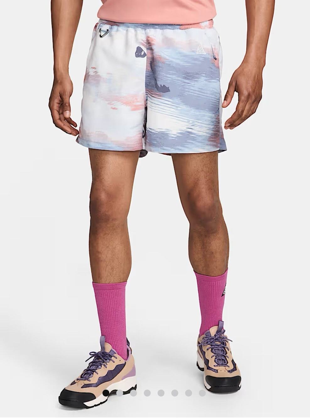 Nike ACG "Reservoir Goat" Allover Print Shorts - FN2474-493 - Mens SzXS NWT